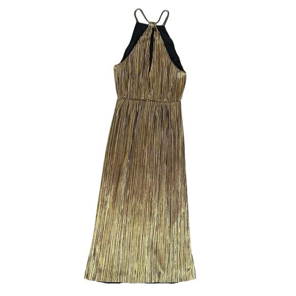 House of Harlow 1960 x Revolve Women’s Farrah Gold High Neck Pleated Midi Dress - Picture 6 of 14